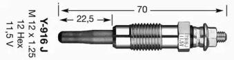 Свеча накаливания NGK 4454